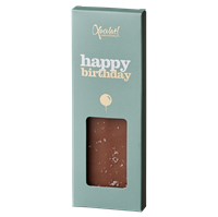 "Happy Birthday" Chokoladeplade fra Xocolatl 50 g  